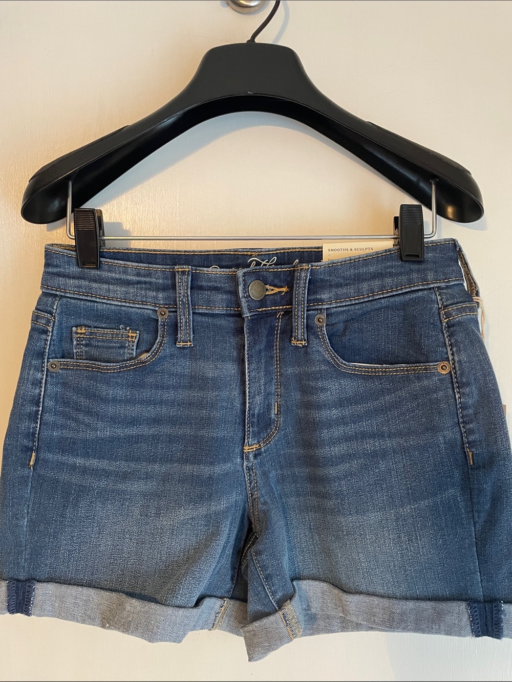 NWT Universal Thread High-Waist Roll Cuff Denim Shorts 25